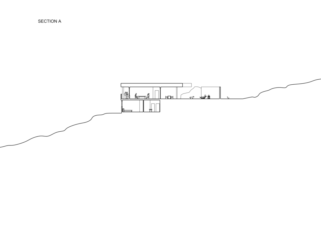 Architectural drawing of Section A