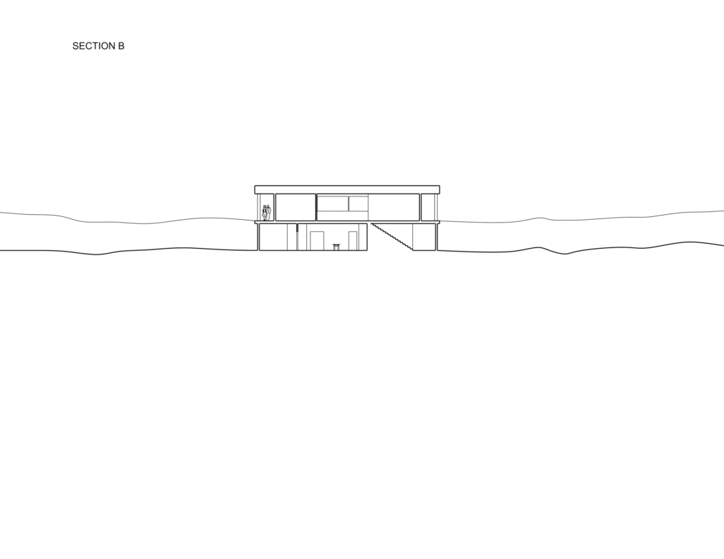 Architectural drawing of Section B