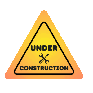 graphic illustration of under construction sign for five stems studios website